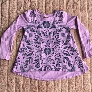 Tea Collection high low butterfly floral print top